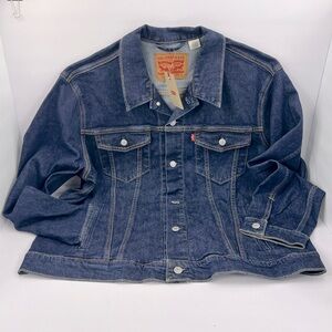 LEVI’S DENIM BLUE JEANS TRUCKR JACKET, MALE’S  EXTRA LARGE SIZE, 98% COTTON